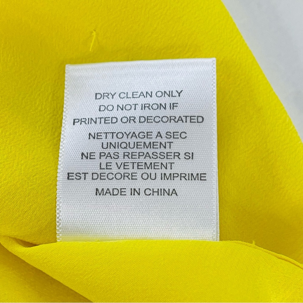 Equipment Yellow Long Sleeve Button-Up Blouse - Picture 5 of 11
